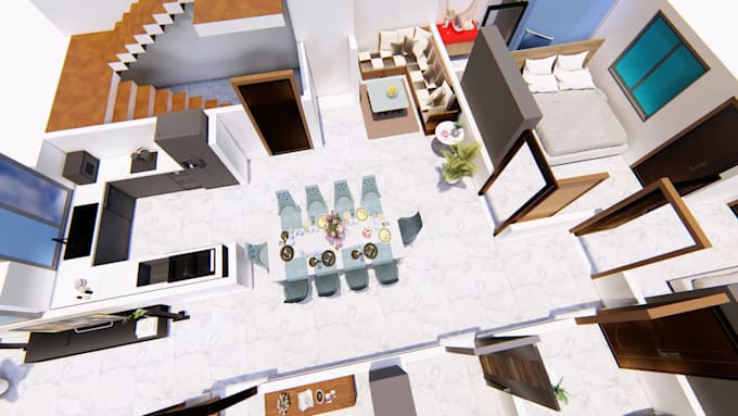 draw architectural 2d or 3d floor plans, elevations for you