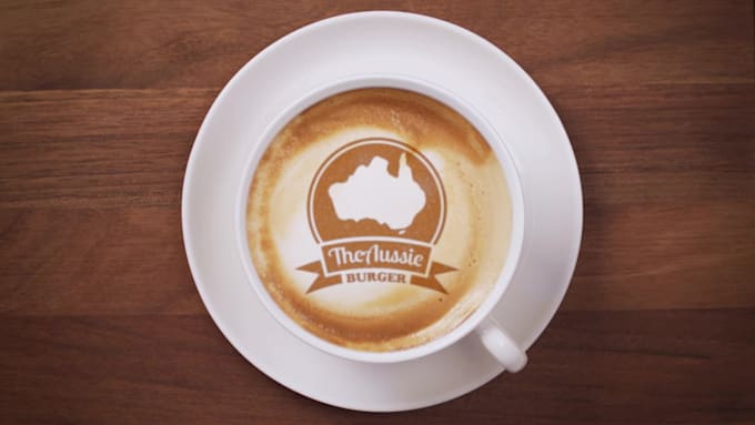 place your logo on a 3d coffee cup video