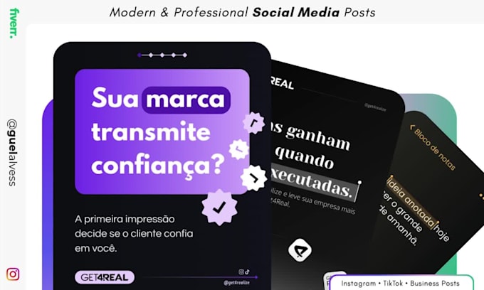 create modern and professional posts for your brand