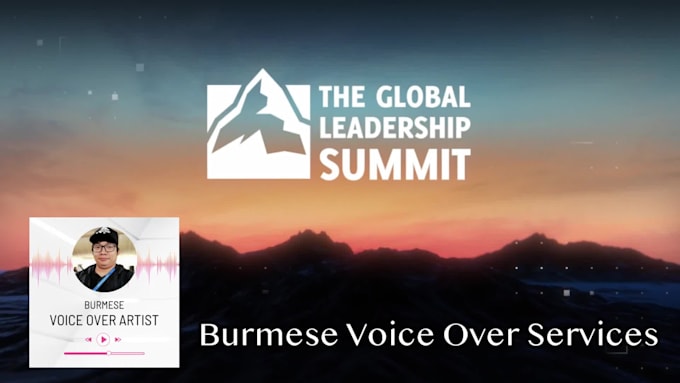 record a studio quality burmese voiceover
