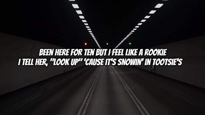 make lyrics music video for youtube