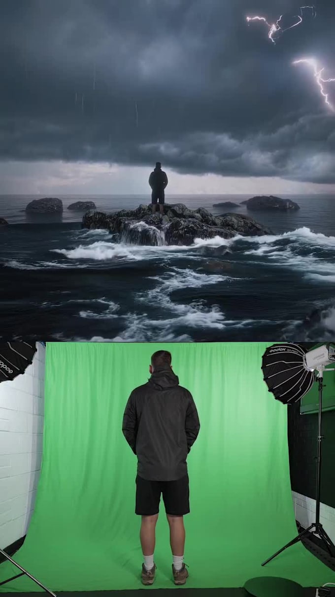 Integrate 3d greenscreen animation, greenscreen video, into 3d ...