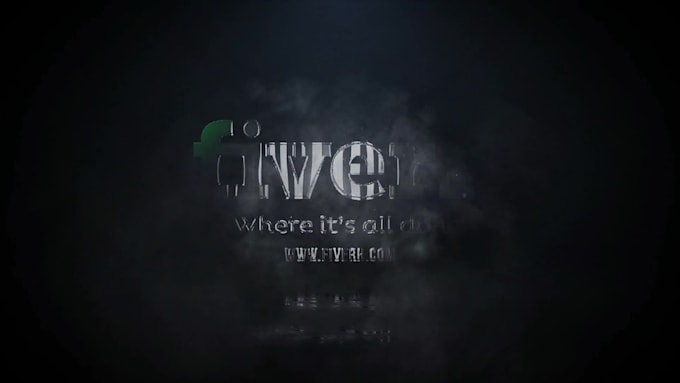 cinematic smoke logo reveal