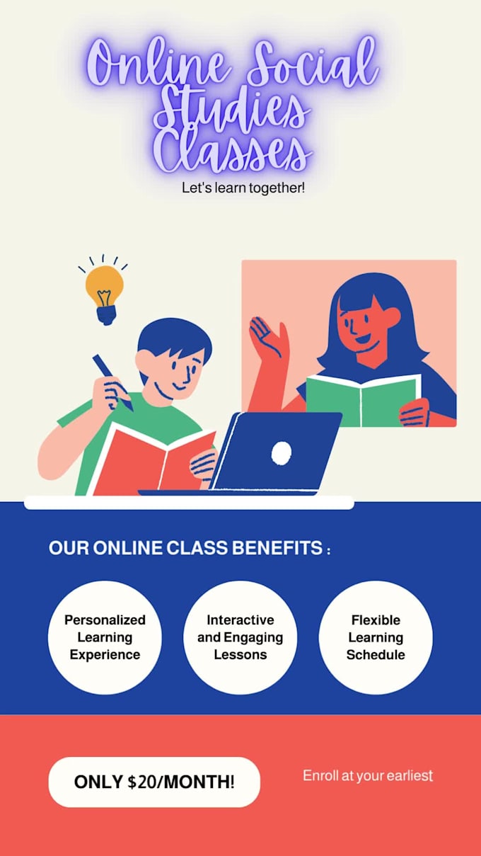 Teach social studies, history and geography from k to high school by