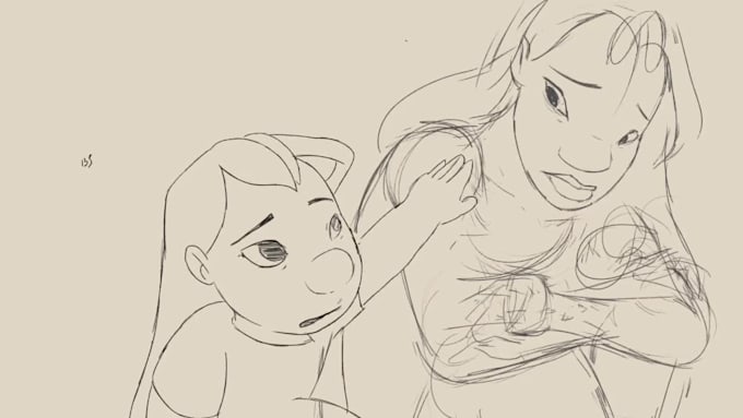 do 2d traditional animation, rough sketch animation, pencil drawing animation
