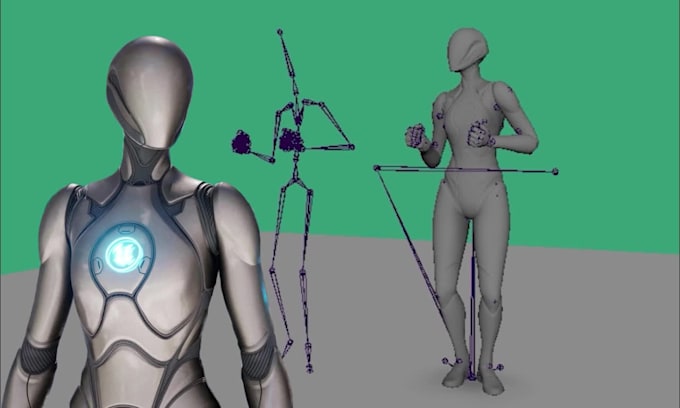 retarget and clean motion capture data, do c3d mapping