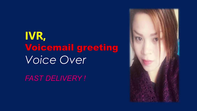 record female IVR,voicemail greeting voice over