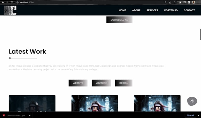 Design a good website using html, css, javascript and react by ...