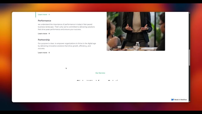 design and develop a custom webflow website with cms