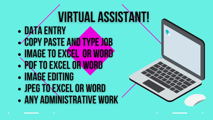 do data entry work, copy paste, images to excel or word