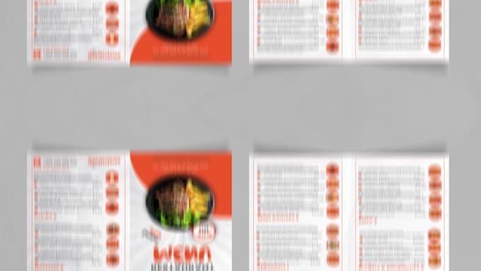 do modern flyer, poster, menu design, post card or brochure