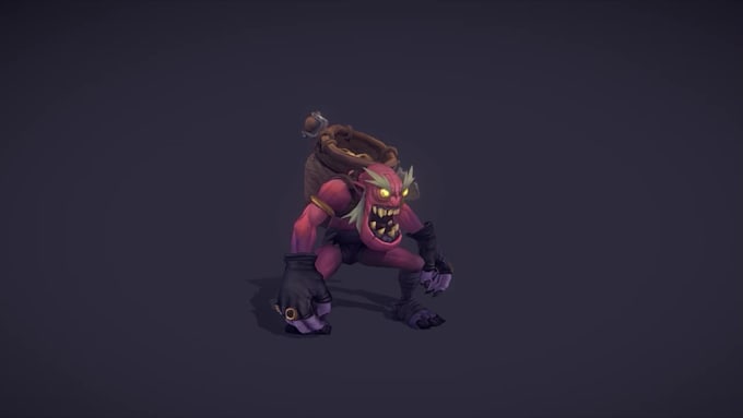 game model, animation ,hand paint texturing