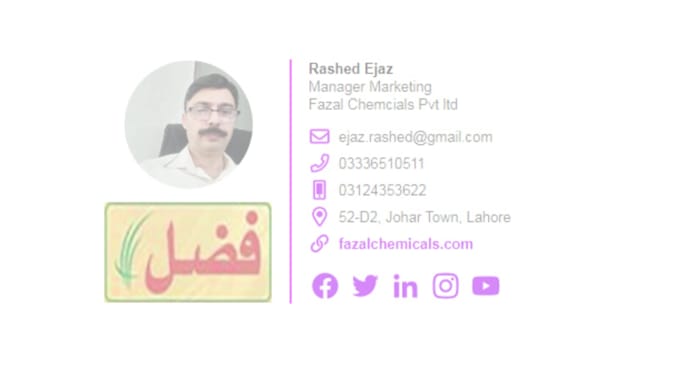 design a professional clickable email signature