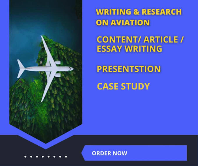 write high quality aviation content, articles or essays