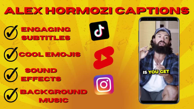 Add Captions And Edit Your Reels Tik Tok Shorts With Hormozi Style By Saulp14 Fiverr 5603