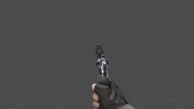 do 3d realistic fps animation, gun shooting modeling, sniper render