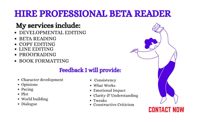 beta read your scifi novel and critique your manuscript