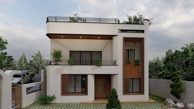 create realistic exterior render
