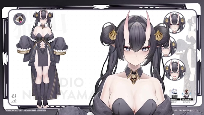 create top tier character design and rigging