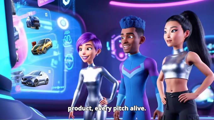 create a stunning 3d animated explainer video
