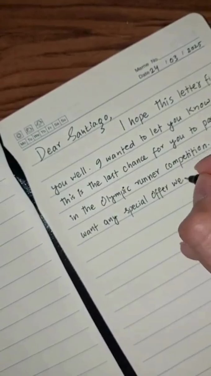 do handwrite notes and letters