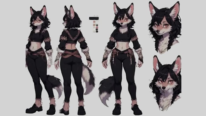 furry nsfw pixel art, fursona, furry comic fanart, anthro with anime style oc