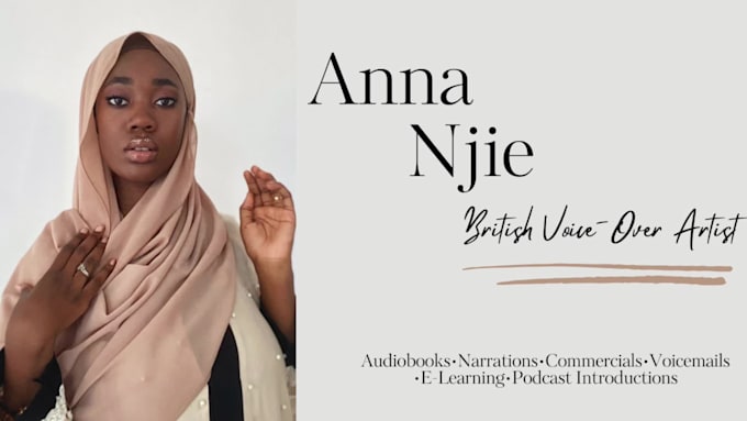 be your warm, versatile british female voice actor