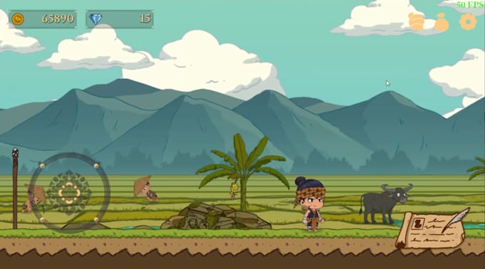 draw 2d game asset, characters, sprite for your games