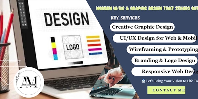 design modern UI UX for web or mobile