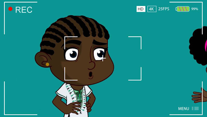 create 2d cartoon or character  animations