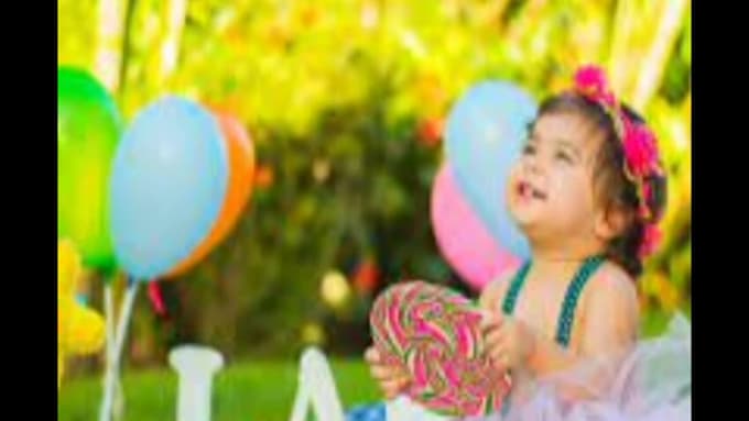 do birthday video editing and slideshow creation