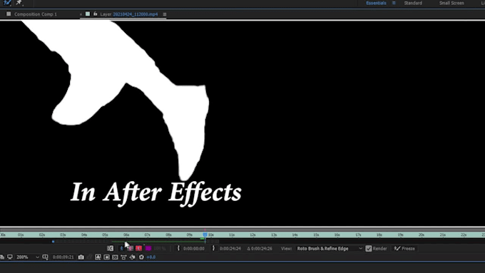 do rotoscoping, keying, background removal in after effects