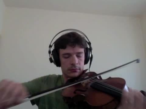 improv a unique musical piece on violin