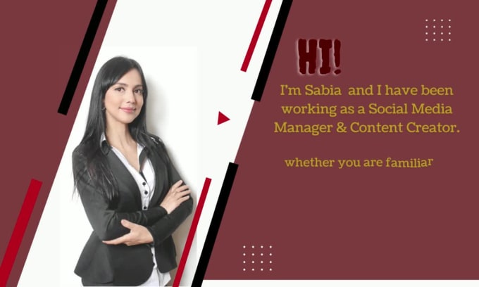 Be Your Social Media Marketing Manager And Content Creator By Sabia ...