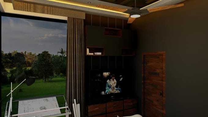 do awesome 3d perspective and realistic background