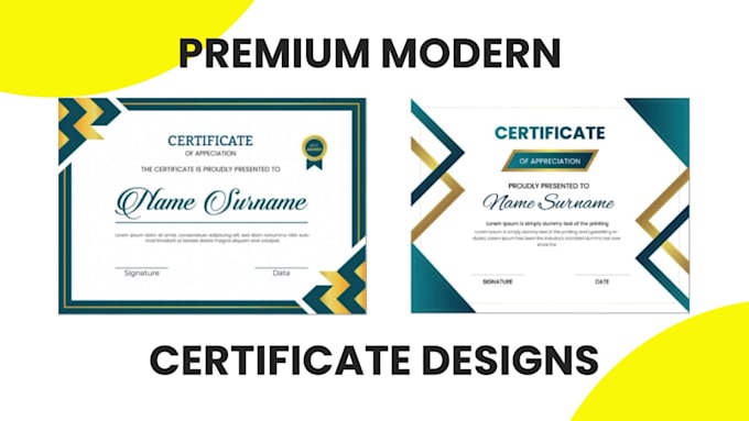 create professional custom certificate design