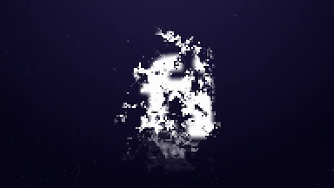 create a glitch logo video intro