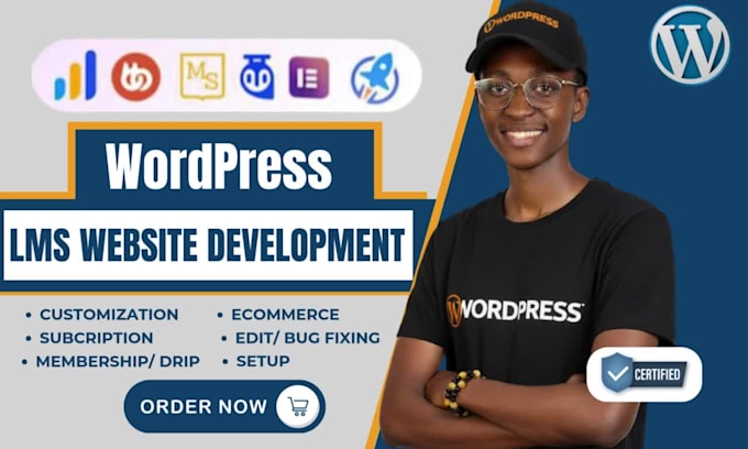 build wordpress lms website with learndash, tutor lms, buddyboss and wplms
