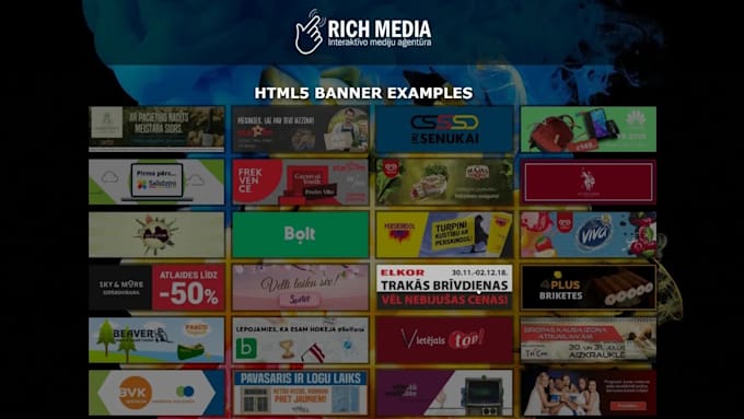 create custom animated HTML5 banner ads that deliver results