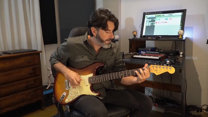 high quality electric guitar recording