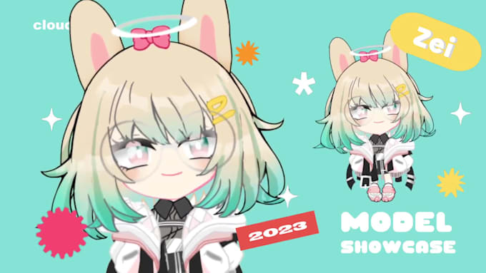 draw and rig your chibi vtuber model for you