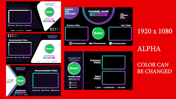 Do youtube end screen by Onurgunes | Fiverr