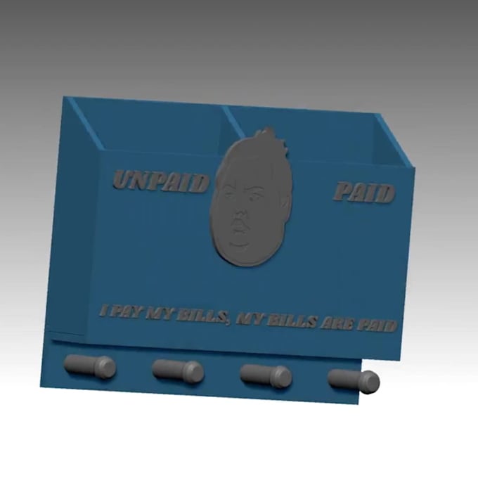 do a custom 3d model stl 3mf file for cnc router 3d printer