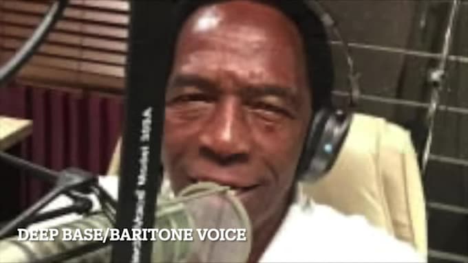 record a professional  deep american english male voice over