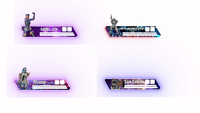 make a fully custom apex legends healthbar