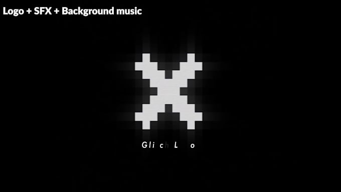make glitch logo intro for youtube and twitch