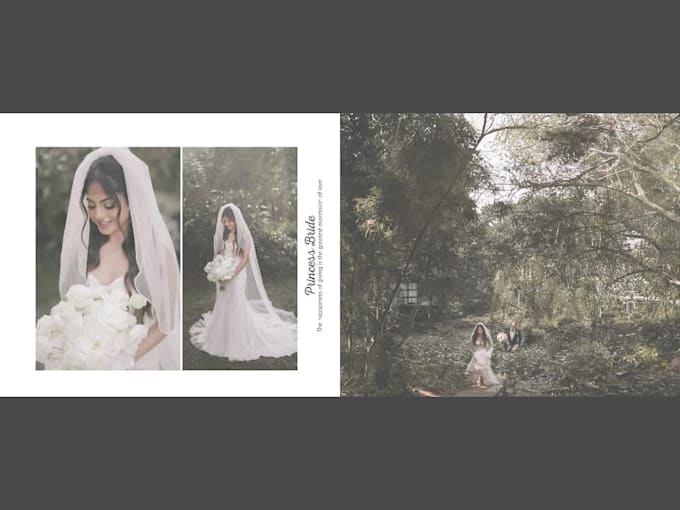 do professional, clean premium wedding album designs