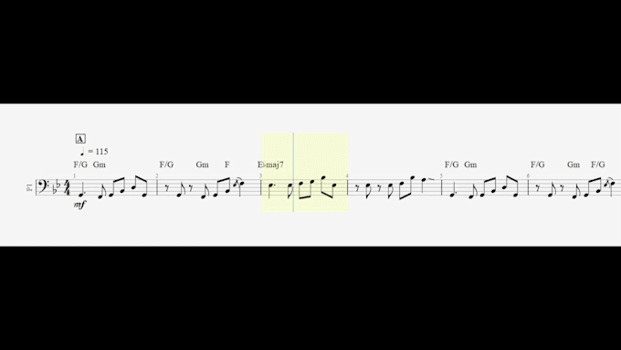 make a tab or sheet music video