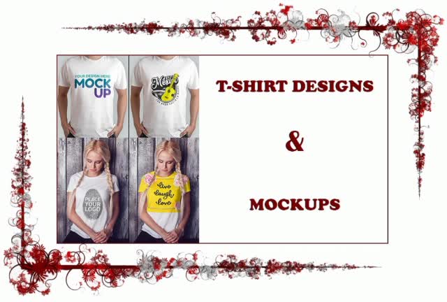 create modern tshirt designs and mockups