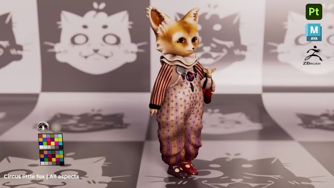 Do a 3d character model by Emma_p_flores | Fiverr